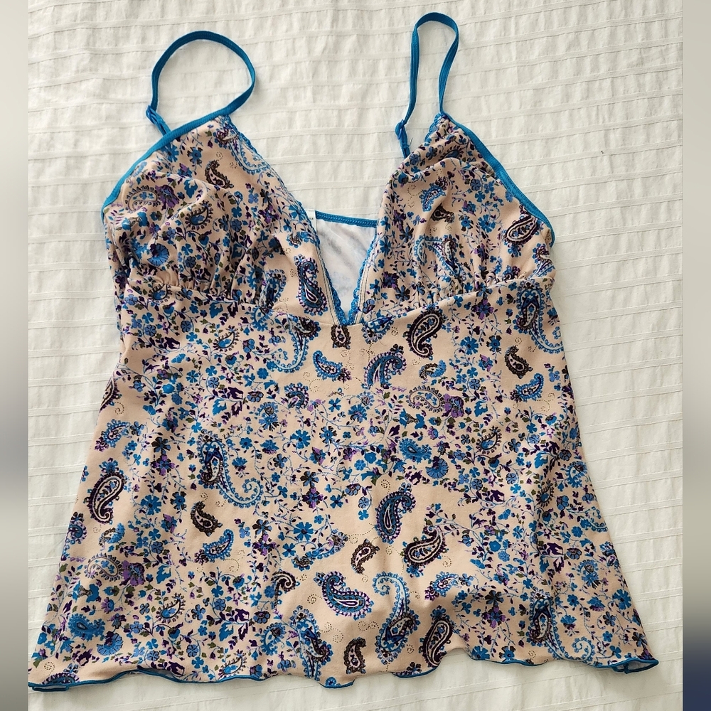Floral Paisley Y2K  BOHO Women's Top
